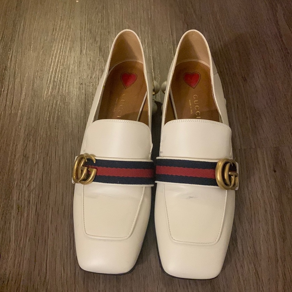Gucci Peyton mid heel loafers pumps EU38